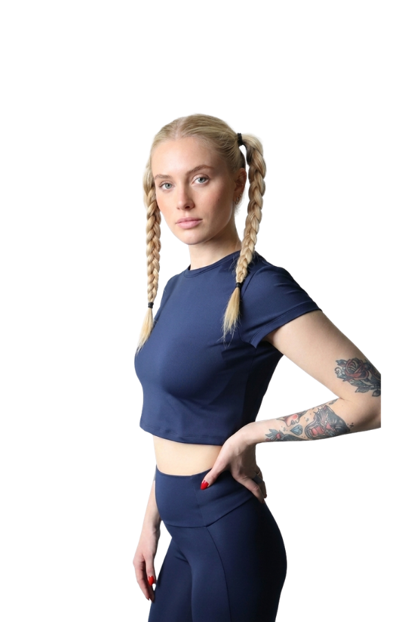 Woman Crop Top - Navy Blue