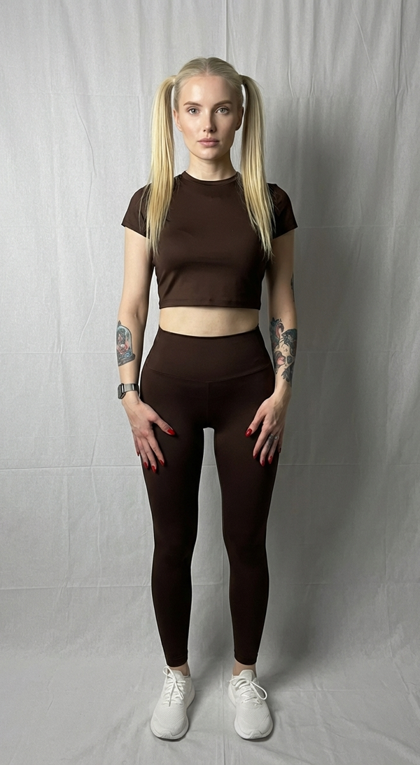 Woman Crop Top - Brown